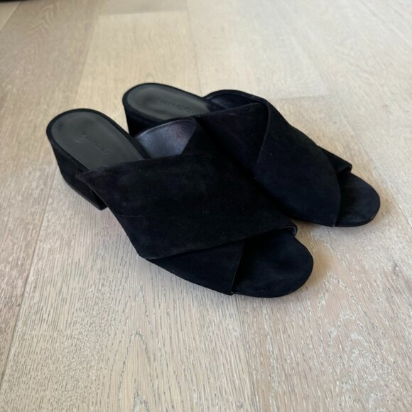 VINCE Karsen Suede Sandals 8 - Picture 2 of 5